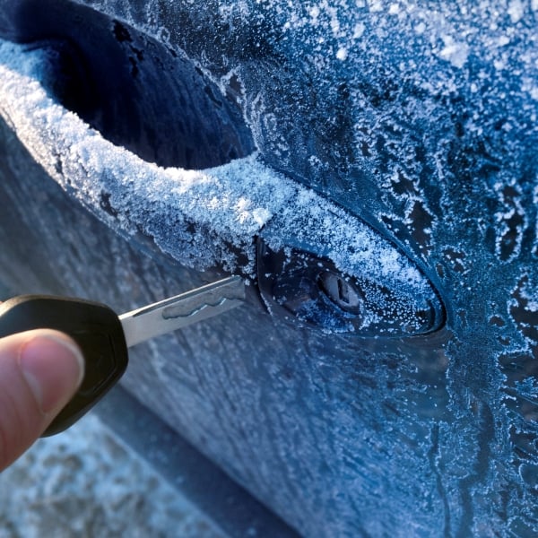 icy car