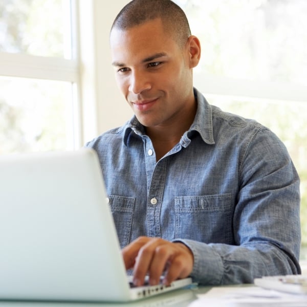 man at laptop