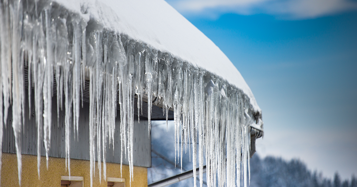 Ice Dam on Roof