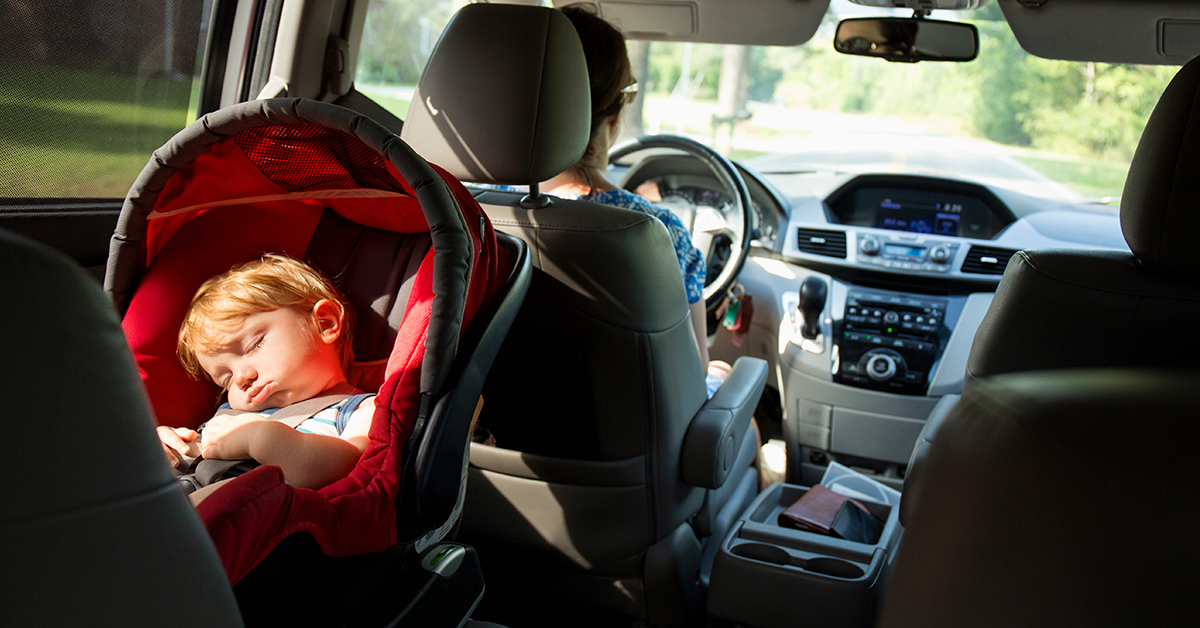 kid in car seat