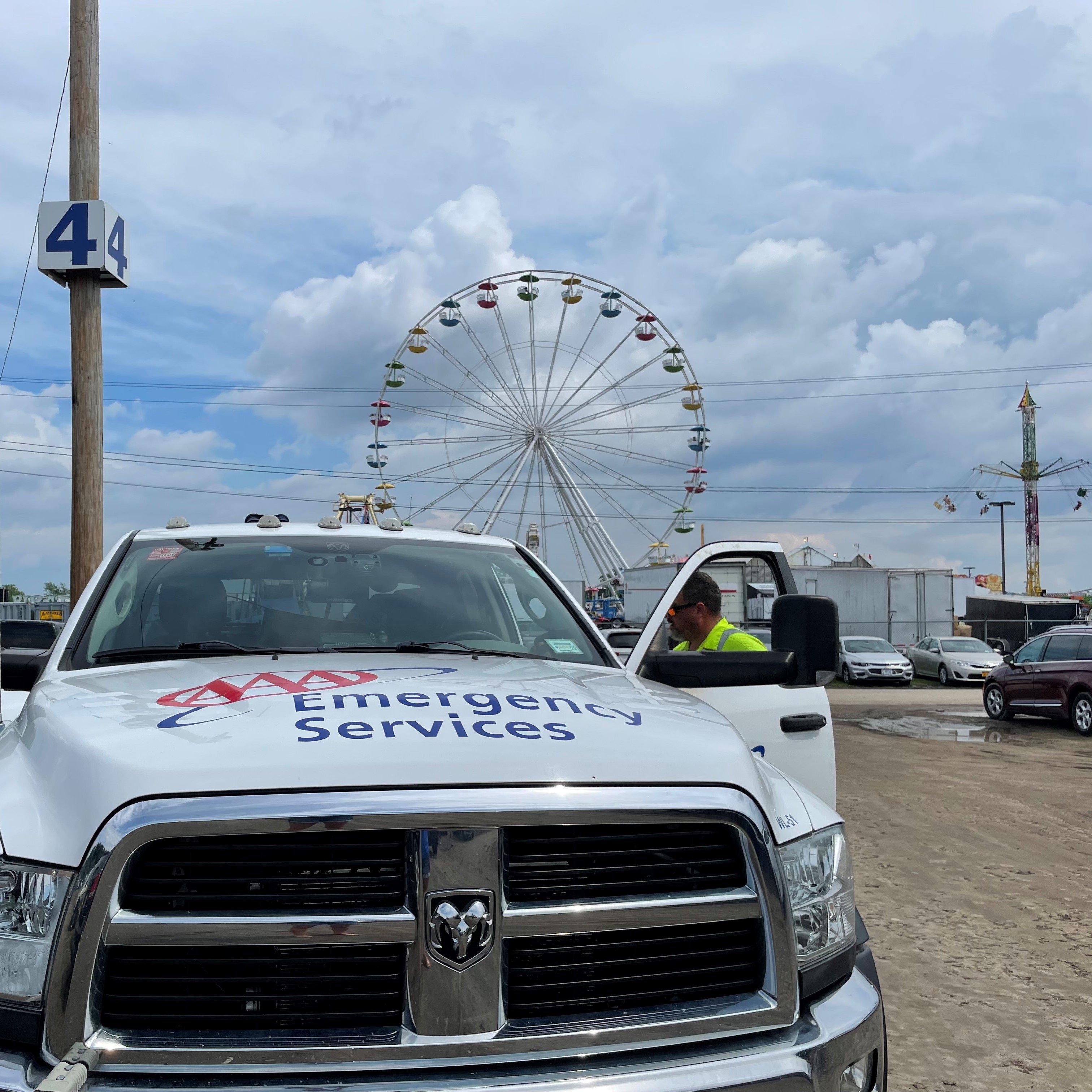 AAA Crews on Standby at Fairgrounds in Hamburg