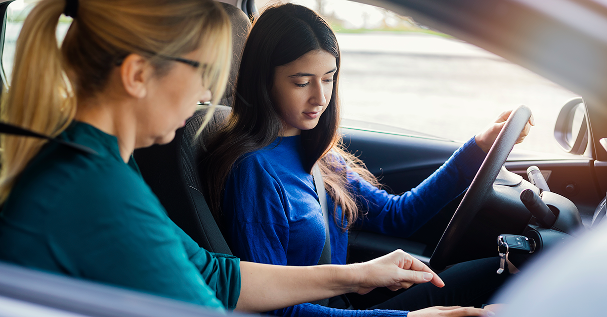 Driver training with parent