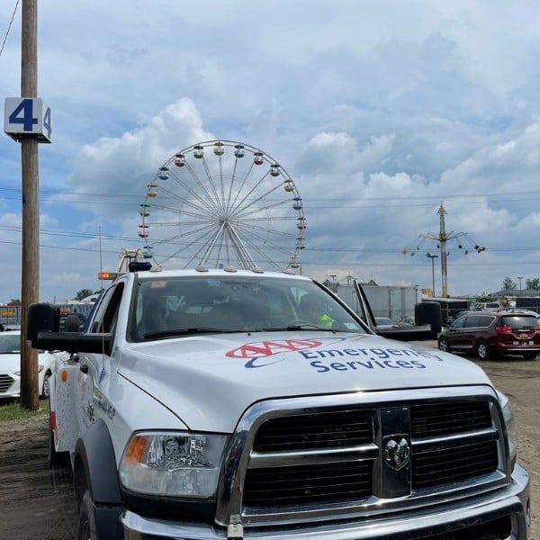 AAA crews on standby at Fairgrounds in Hamburg