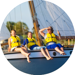 Family on Boat