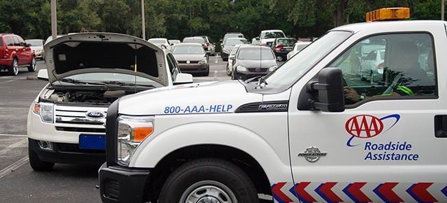 AAA Roadside Service Vehicle