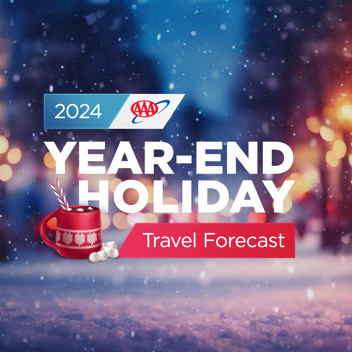 AAA projects more than 119 million Americans will travel over the year-end holidays