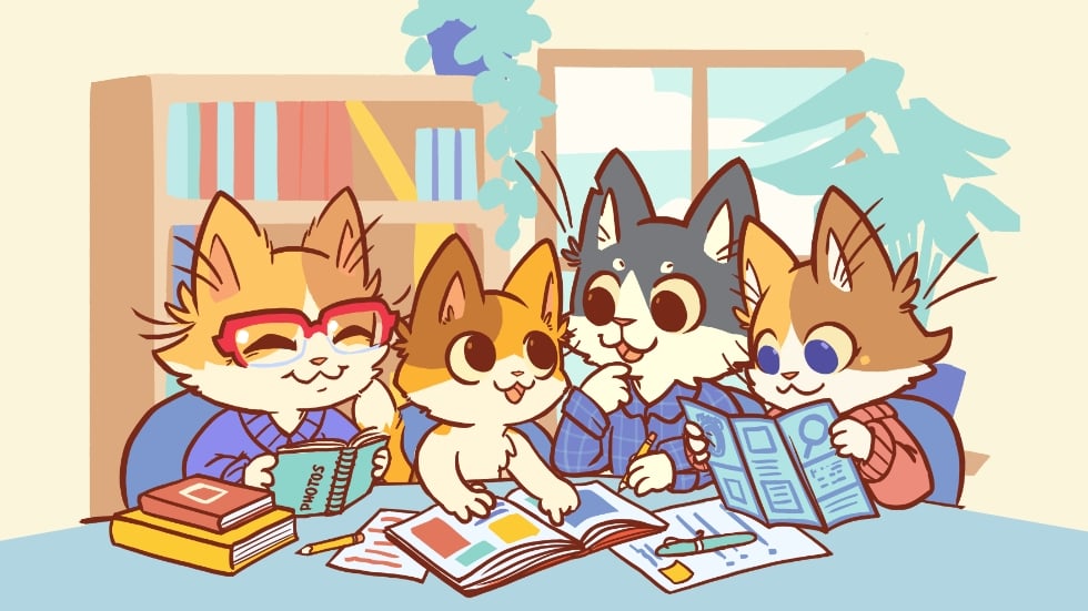 KeeKee and friends planning their trip