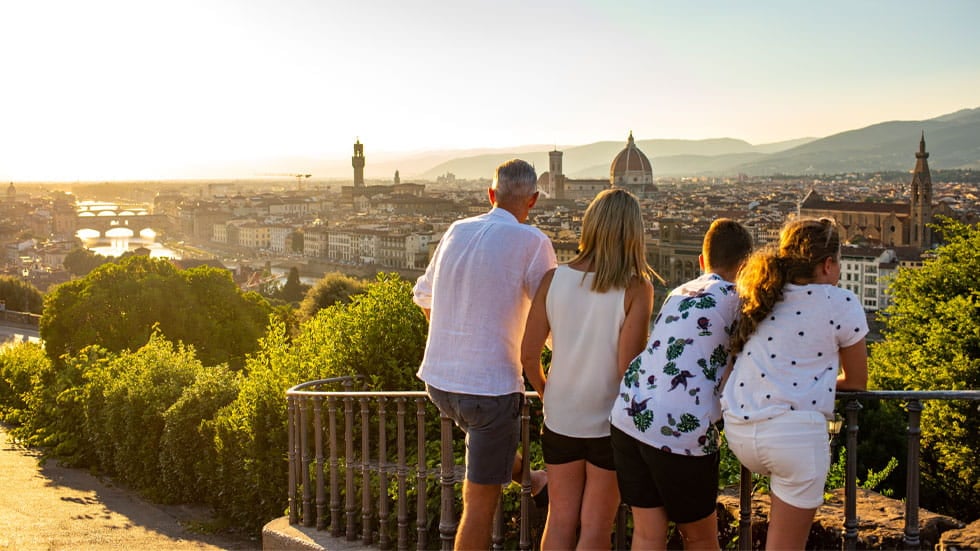 Family in Florence, Italy