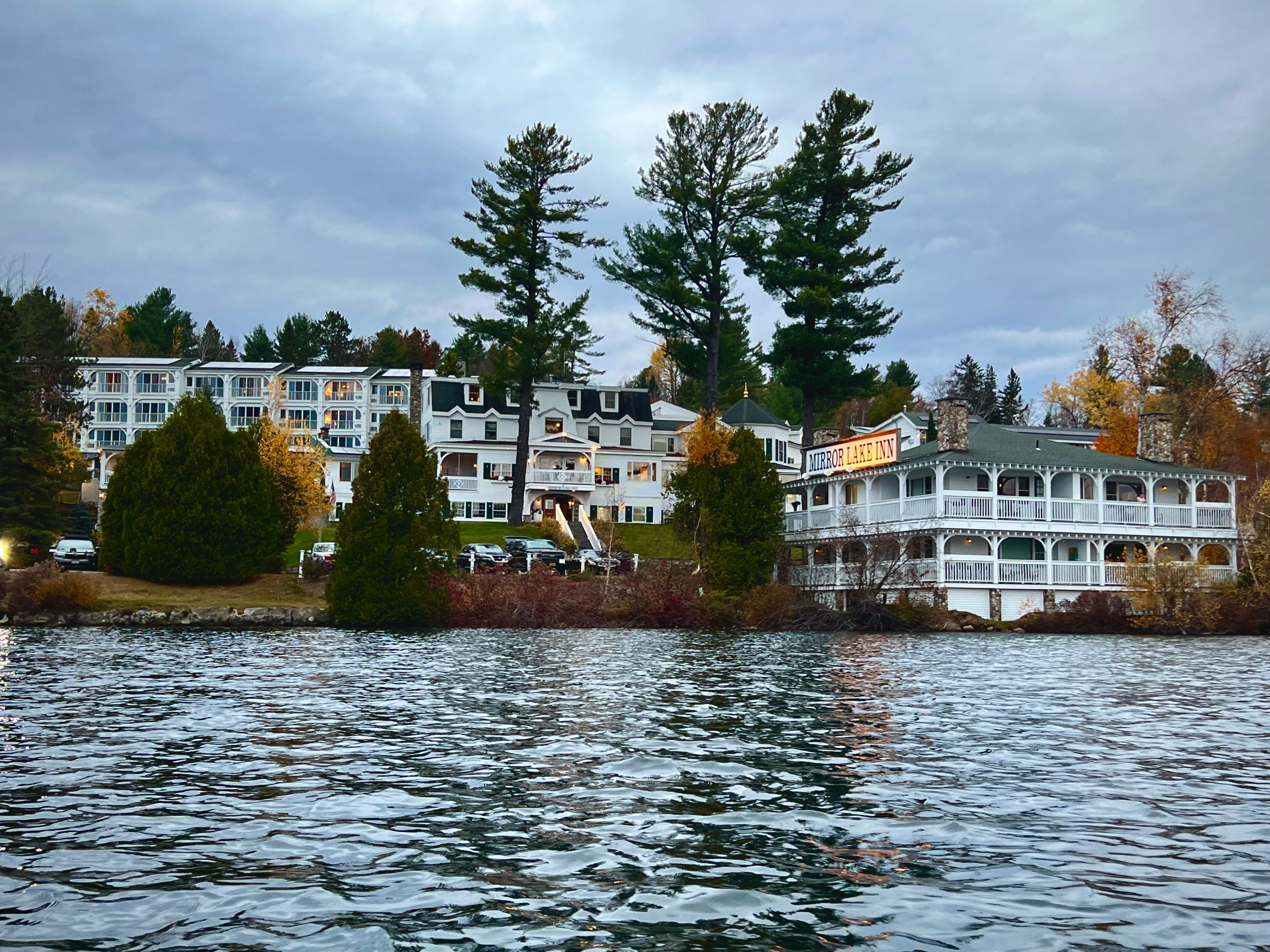 view of Mirror Lake Inn from Mirror Lake